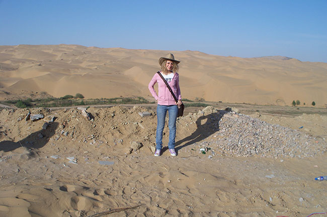 io nel deserto del Gobi