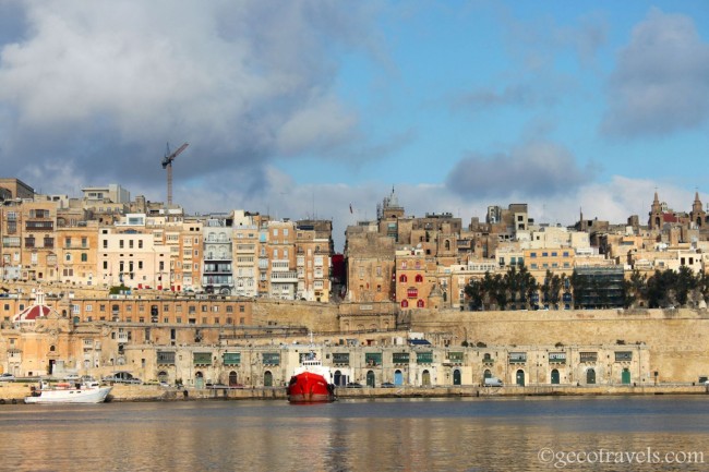 vista di Valletta da Vittoriosa