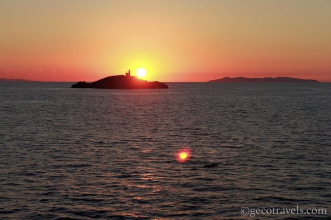 tramonto all'isola d'Elba